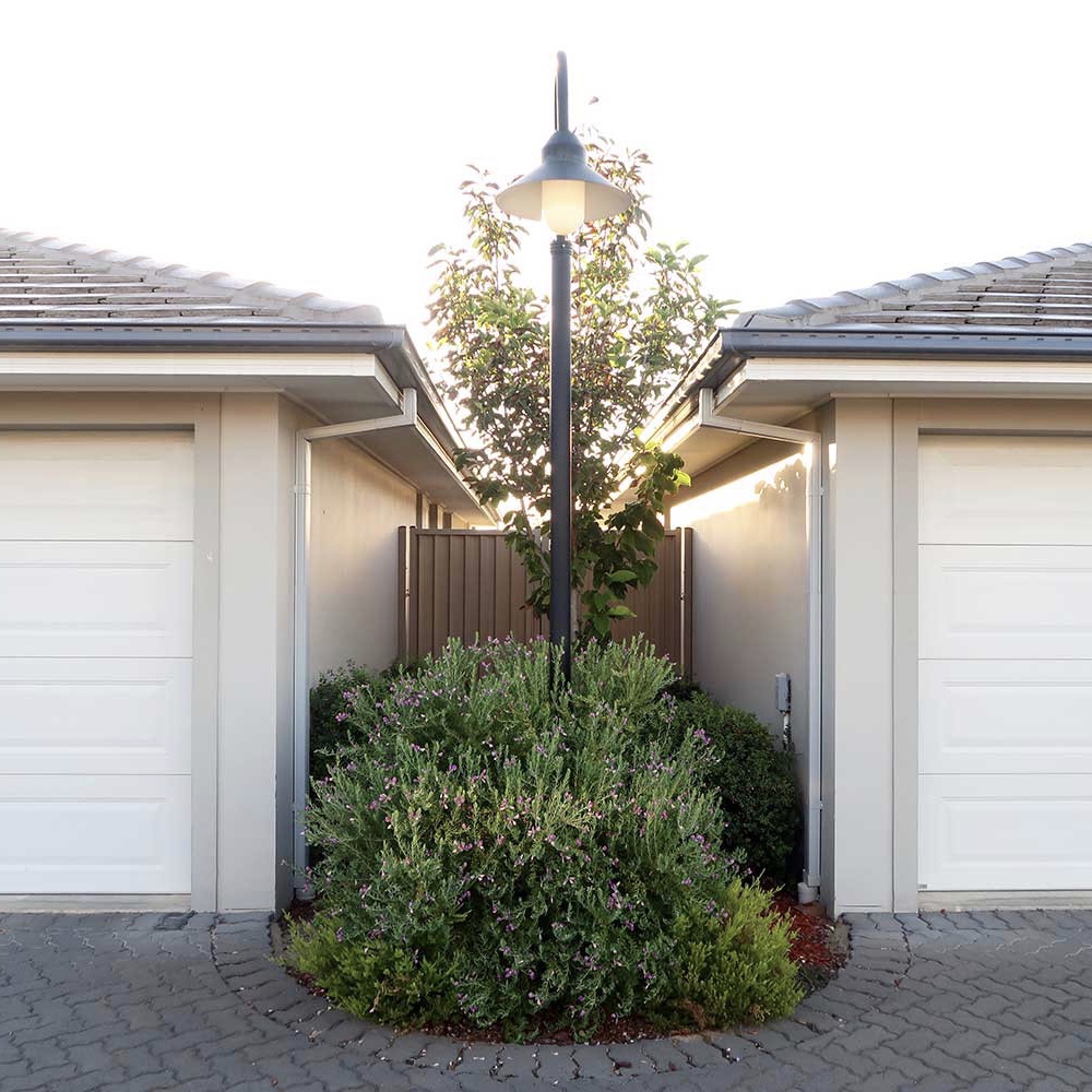 Beautiful green streets in Riverside Gardens retirement village in North Richmond